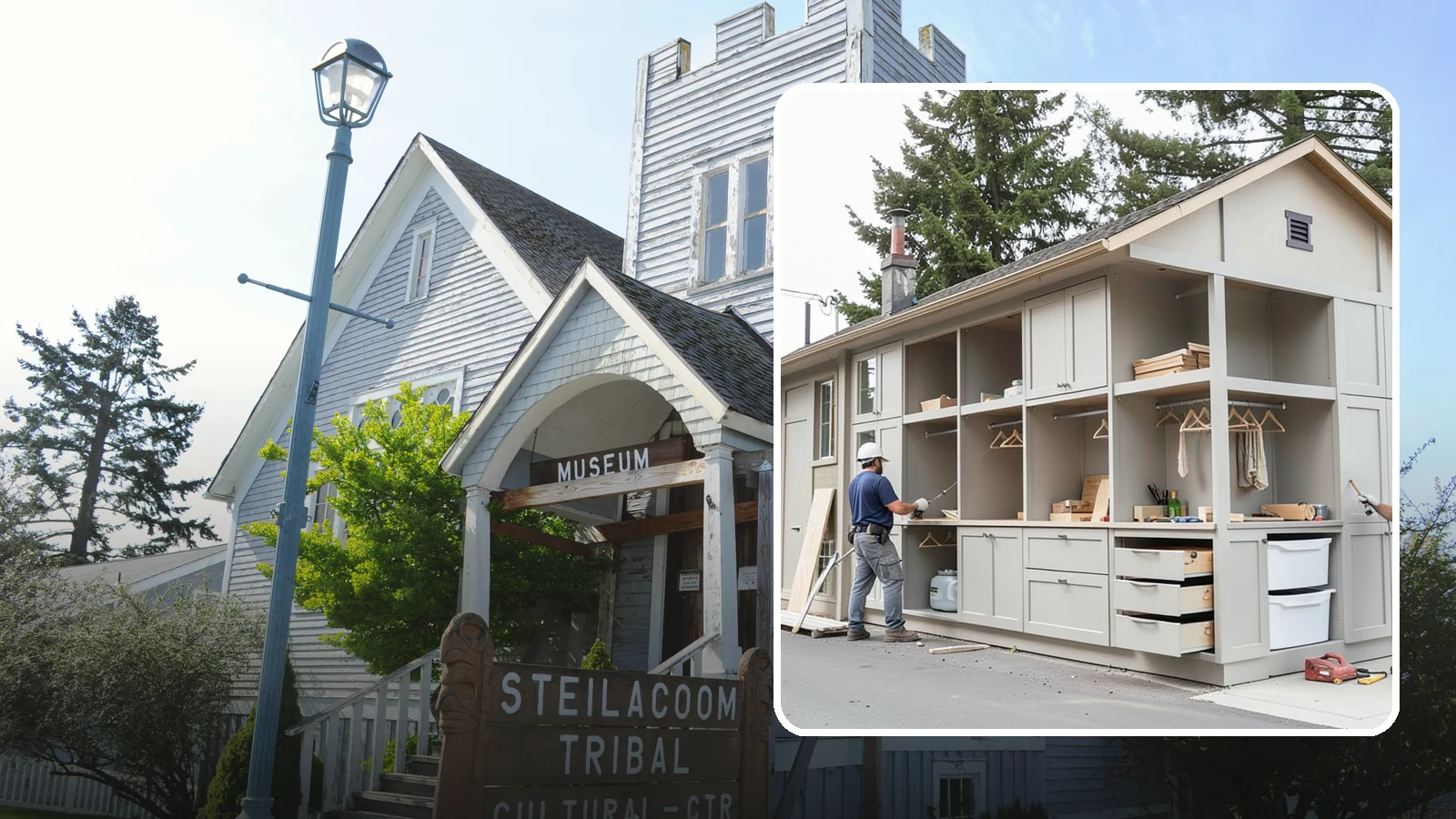 Built-In Storage Construction in Steilacoom, Pierce County, WA - We build custom built-in storage that turns awkward nooks and blank walls into functional, handsome features.