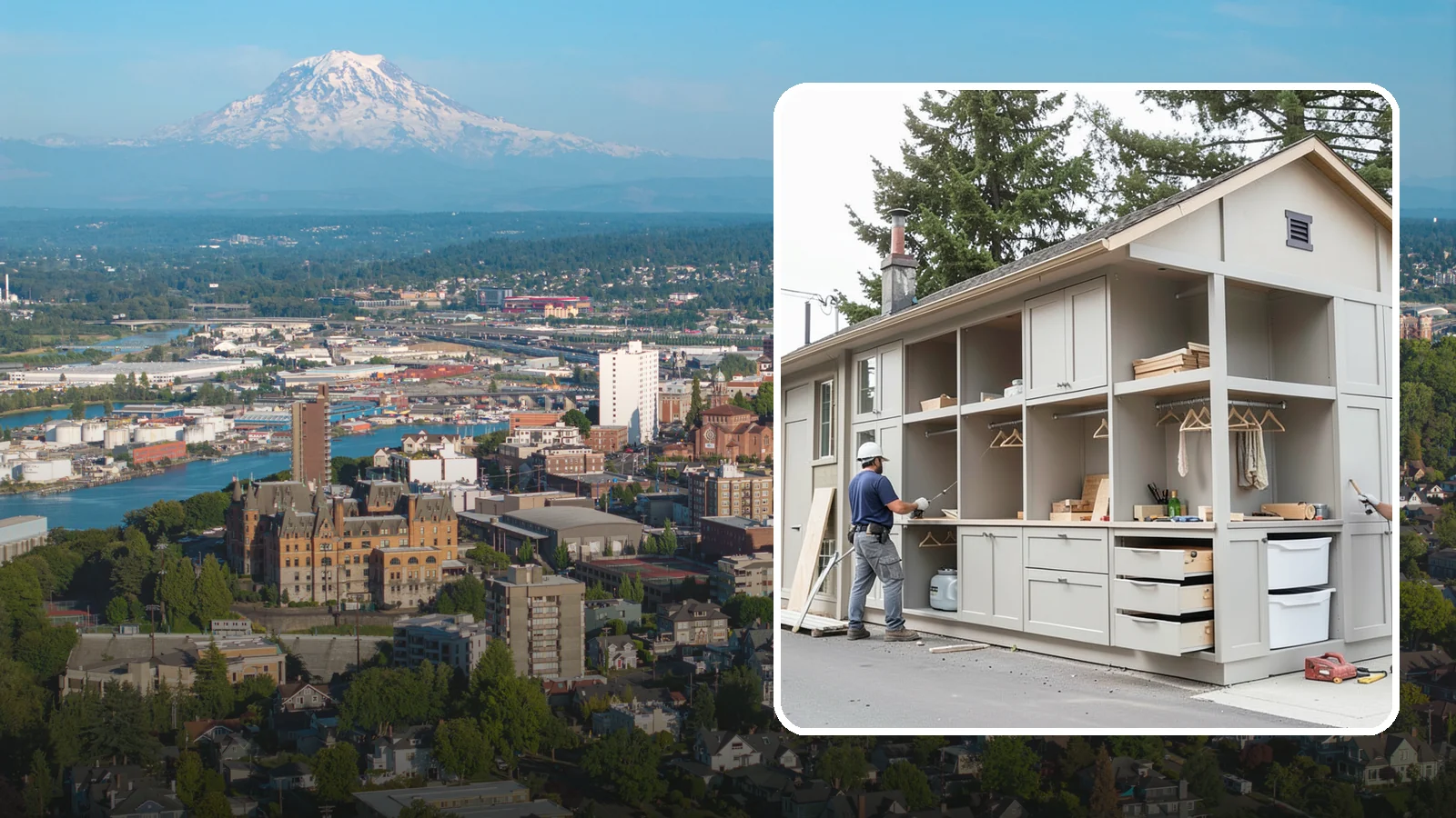 Built-In Storage Construction in Tacoma, Pierce County, WA - We build custom built-in storage that turns awkward nooks and blank walls into functional, handsome features.