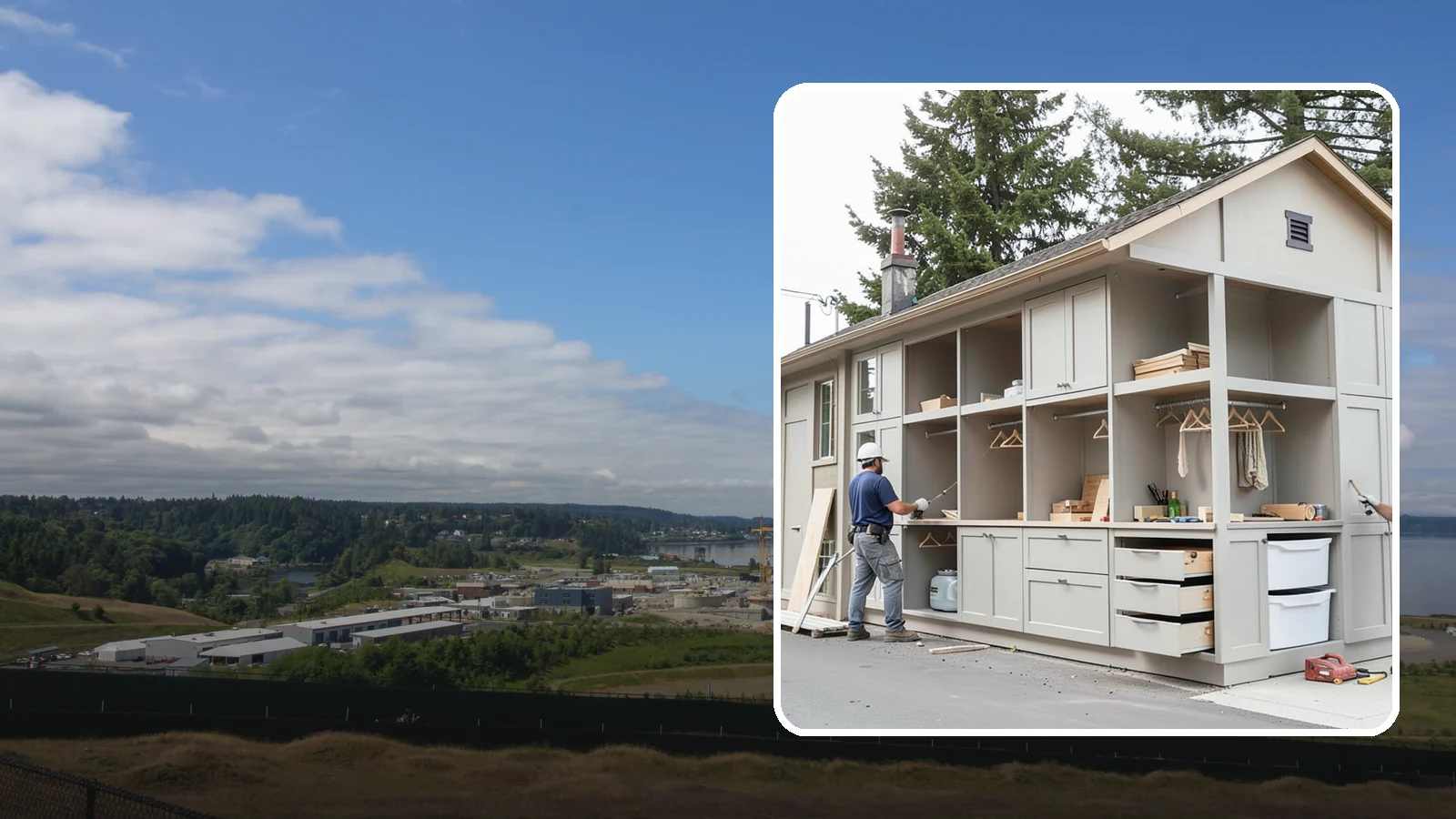 Built-In Storage Construction in University Place, Pierce County, WA - We build custom built-in storage that turns awkward nooks and blank walls into functional, handsome features.