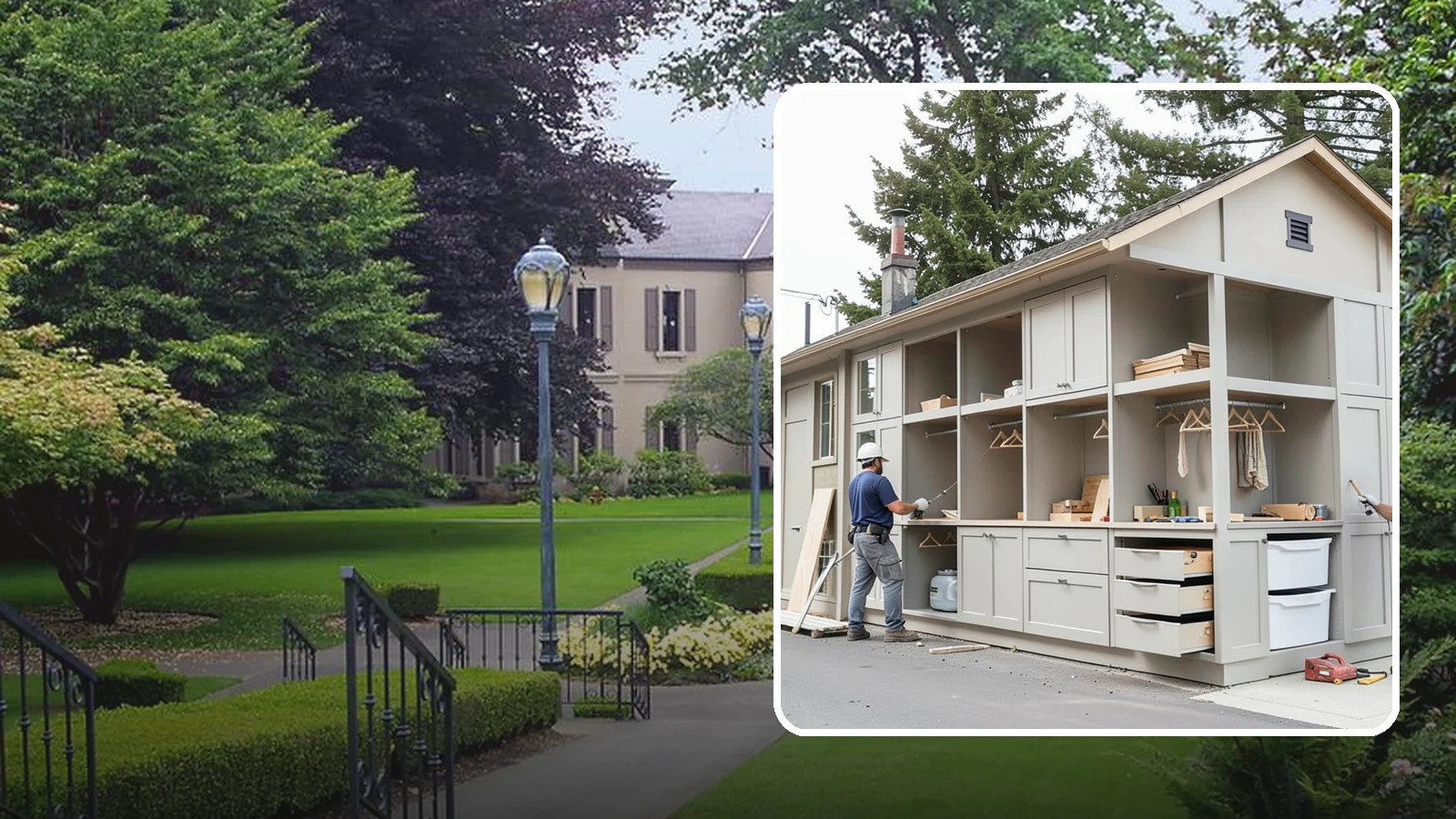 Built-In Storage Construction in Woodinville, King County, WA - We build custom built-in storage that turns awkward nooks and blank walls into functional, handsome features.