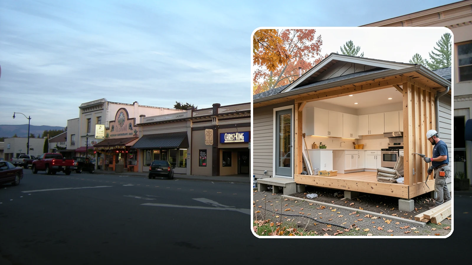 Bump-Out Addition in Burlington, Skagit County, WA - A bump-out addition pushes a wall outward a few feet to enlarge a kitchen, bath, or living area.