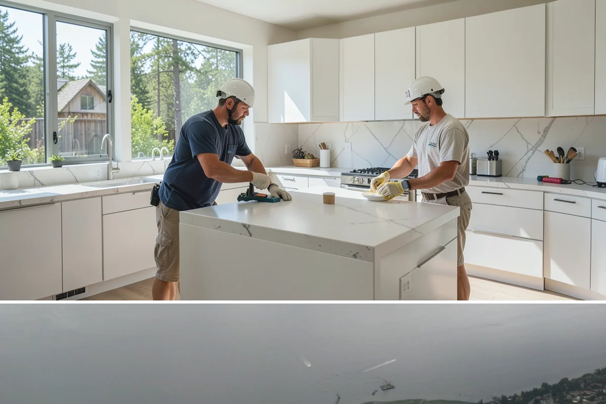 Bump-Out Addition in Des Moines, King County, WA - Because the wall is briefly open, we schedule bump-outs for dry weather windows to protect your interior.