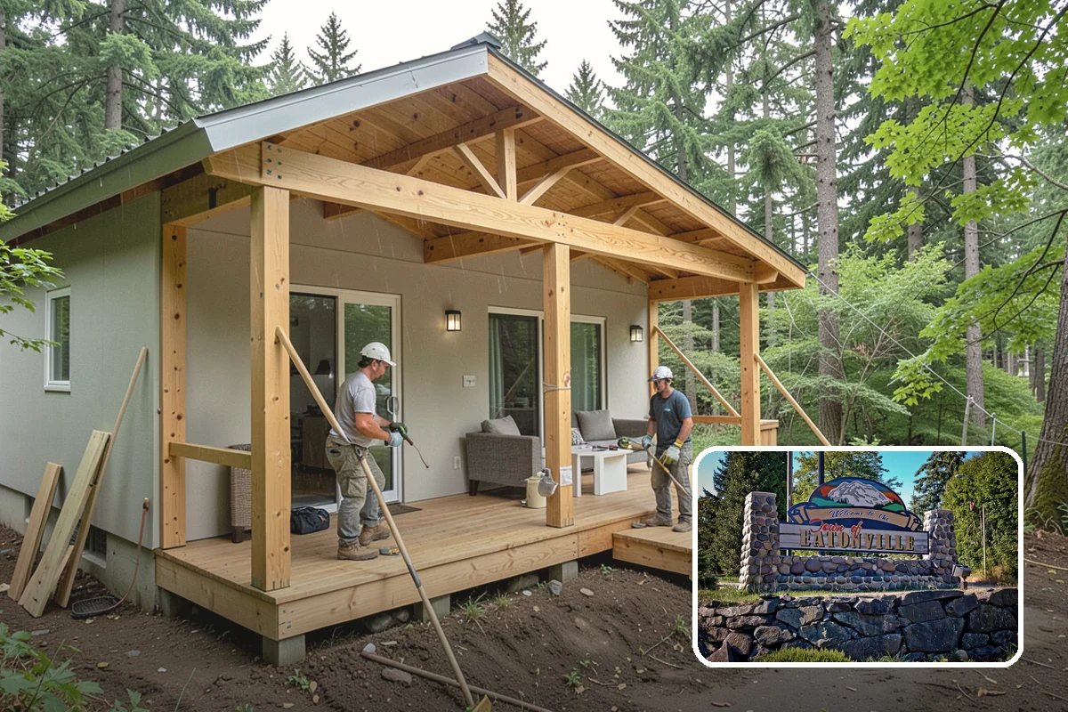Bump-Out Addition in Eatonville, Pierce County, WA - Adds space without a full foundation in many cases