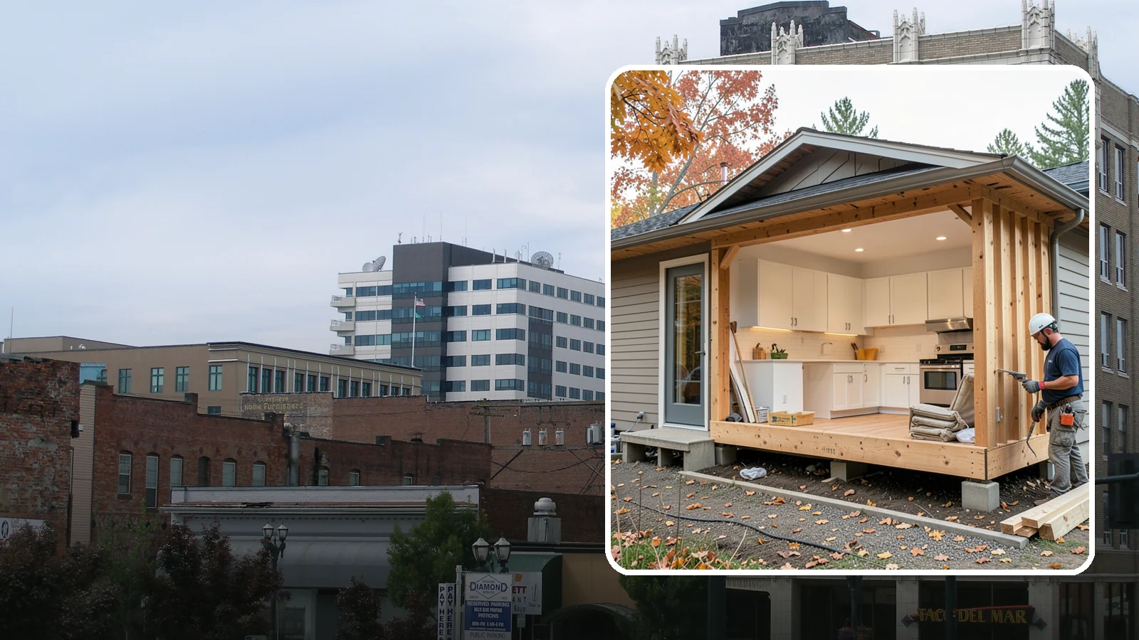 Bump-Out Addition in Everett, Snohomish County, WA - A bump-out addition pushes a wall outward a few feet to enlarge a kitchen, bath, or living area.