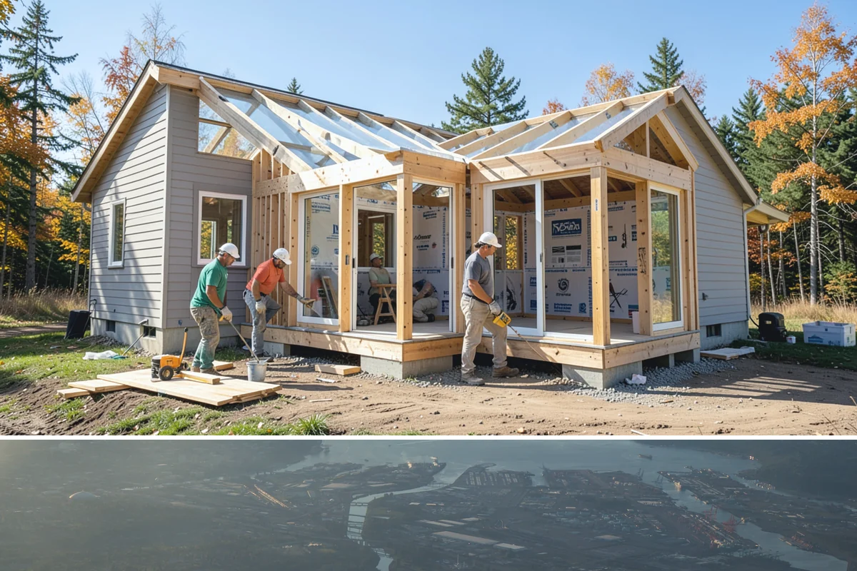Bump-Out Addition in Fife, Pierce County, WA - Because the wall is briefly open, we schedule bump-outs for dry weather windows to protect your interior.