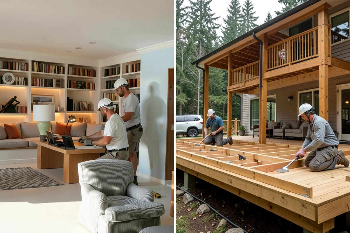 Bump-Out Addition in Gig Harbor, Pierce County, WA - Assess the wall and framing for cantilever potential