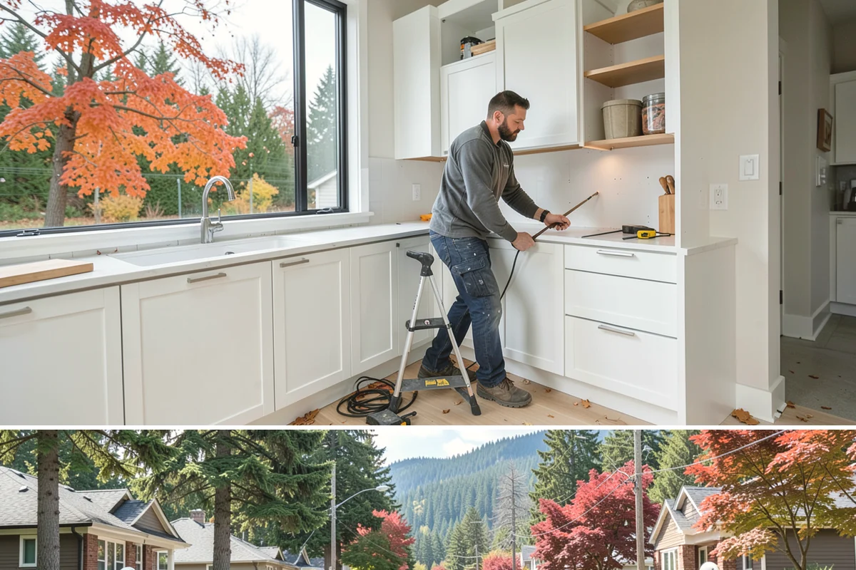 Bump-Out Addition in Hunts Point, King County, WA - Because the wall is briefly open, we schedule bump-outs for dry weather windows to protect your interior.