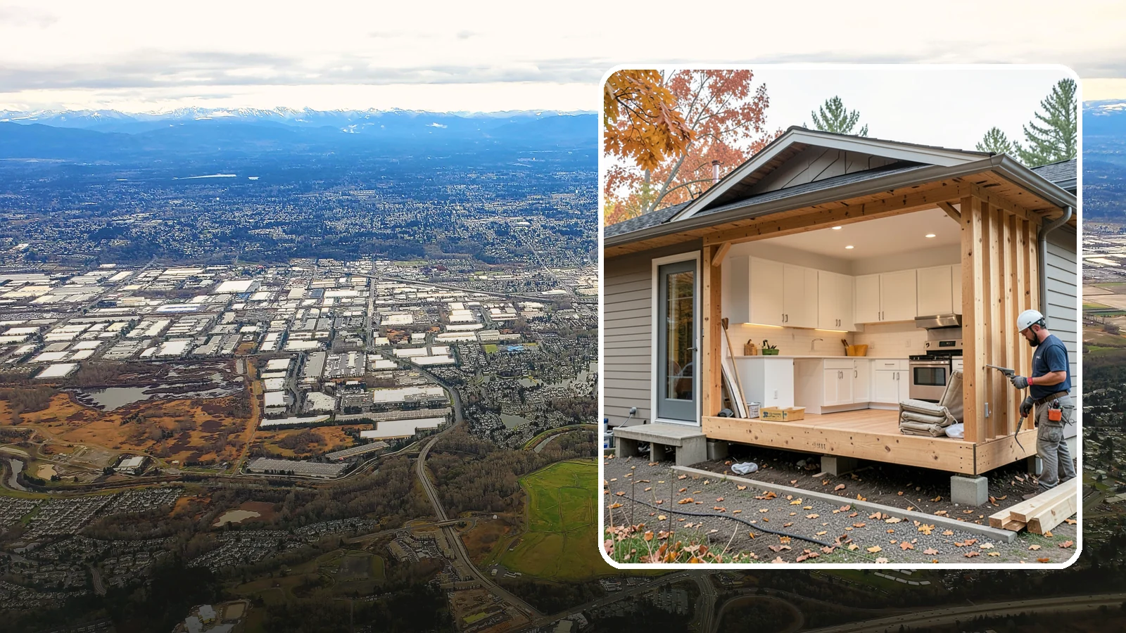 Bump-Out Addition in Kent, King County, WA - A bump-out addition pushes a wall outward a few feet to enlarge a kitchen, bath, or living area.