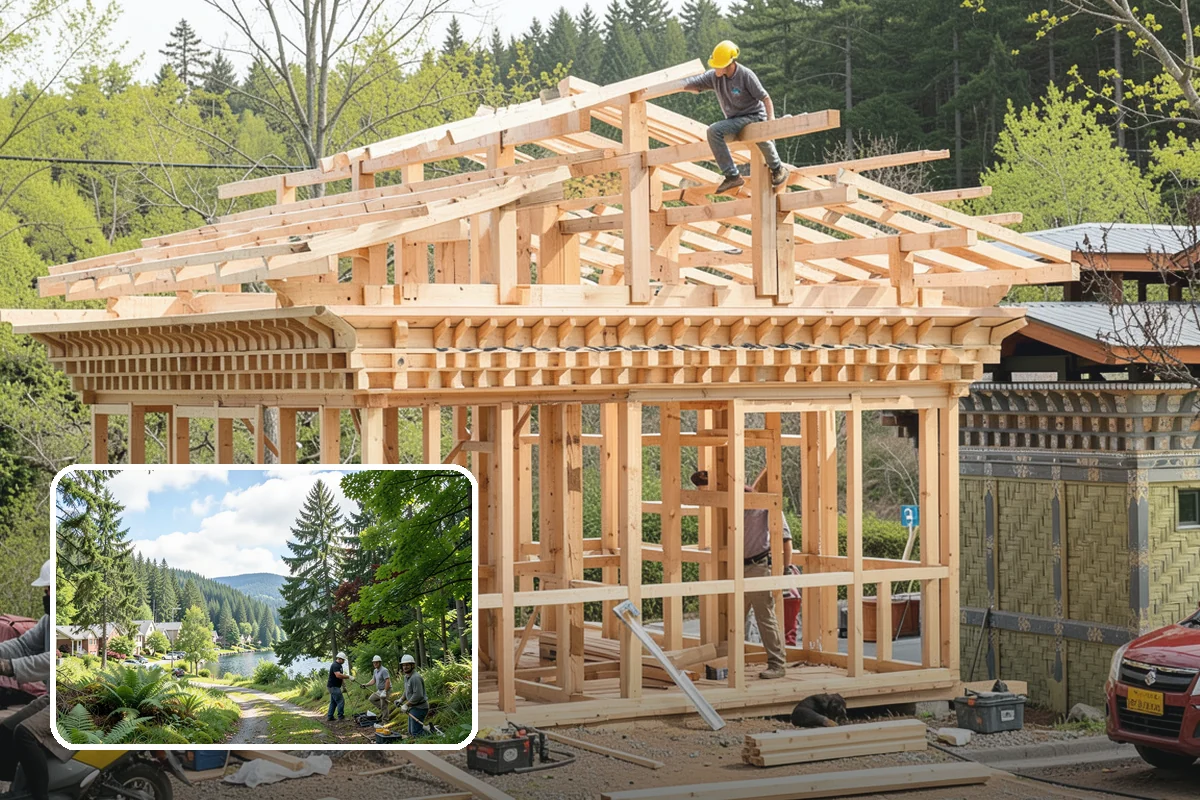 Bump-Out Addition in Lake Forest Park, King County, WA - Adds space without a full foundation in many cases