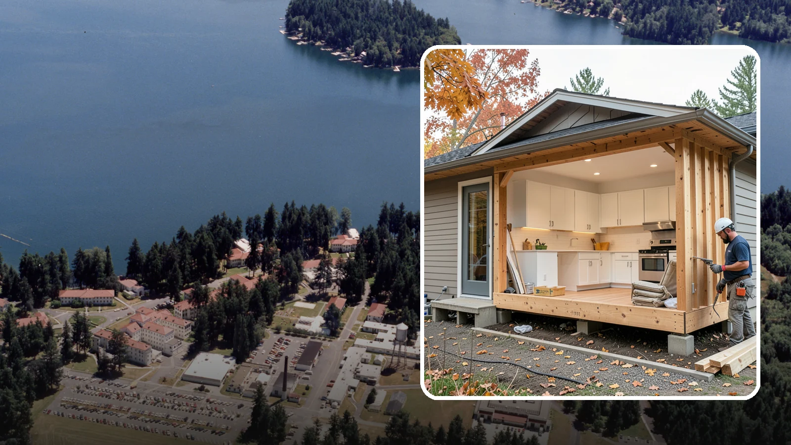 Bump-Out Addition in Lakewood, Pierce County, WA - A bump-out addition pushes a wall outward a few feet to enlarge a kitchen, bath, or living area.