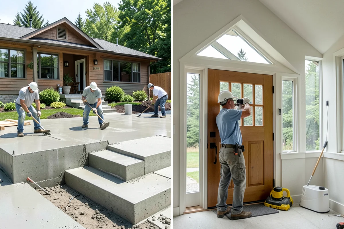 Bump-Out Addition in Lyman, Skagit County, WA - Assess the wall and framing for cantilever potential