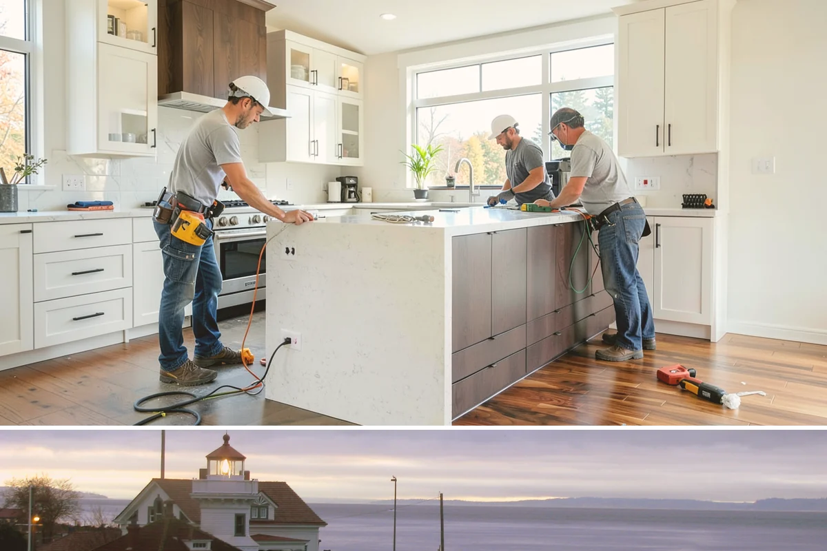 Bump-Out Addition in Mukilteo, Snohomish County, WA - Because the wall is briefly open, we schedule bump-outs for dry weather windows to protect your interior.