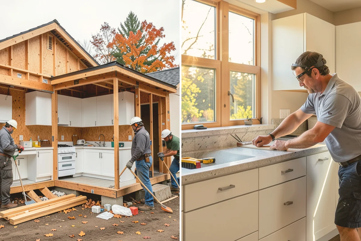 Bump-Out Addition in Newcastle, King County, WA - Assess the wall and framing for cantilever potential