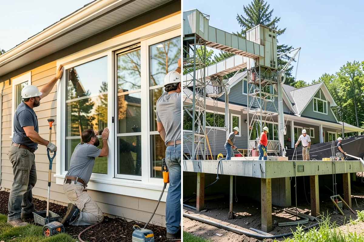 Bump-Out Addition in SeaTac, King County, WA - Assess the wall and framing for cantilever potential
