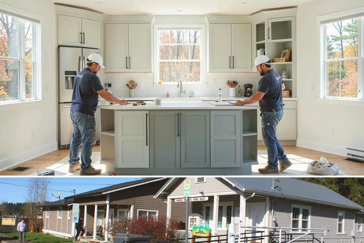 Bump-Out Addition in South Prairie, Pierce County, WA - Because the wall is briefly open, we schedule bump-outs for dry weather windows to protect your interior.