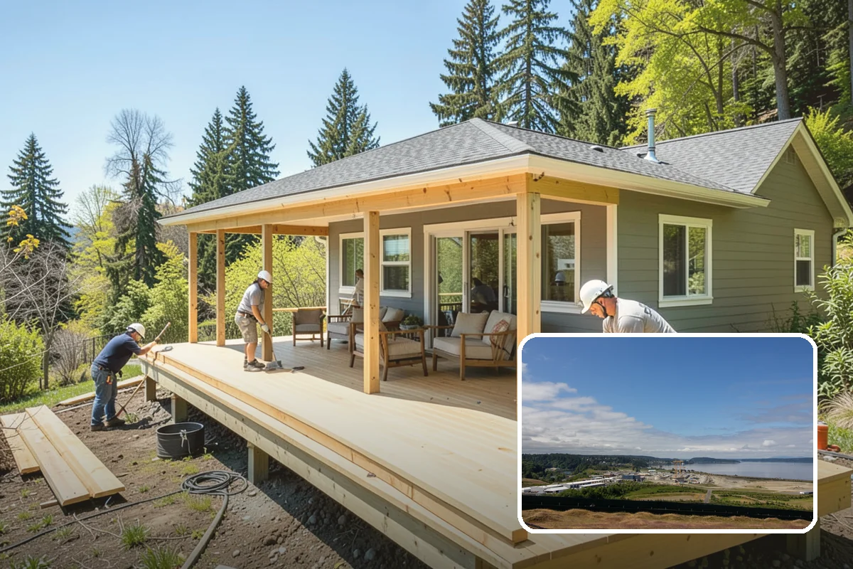 Bump-Out Addition in University Place, Pierce County, WA - Adds space without a full foundation in many cases
