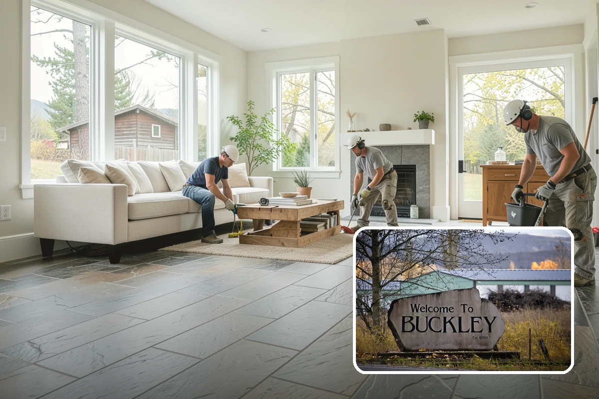 Butcher Block Countertop Installation in Buckley, Pierce County, WA - Warm, natural wood texture