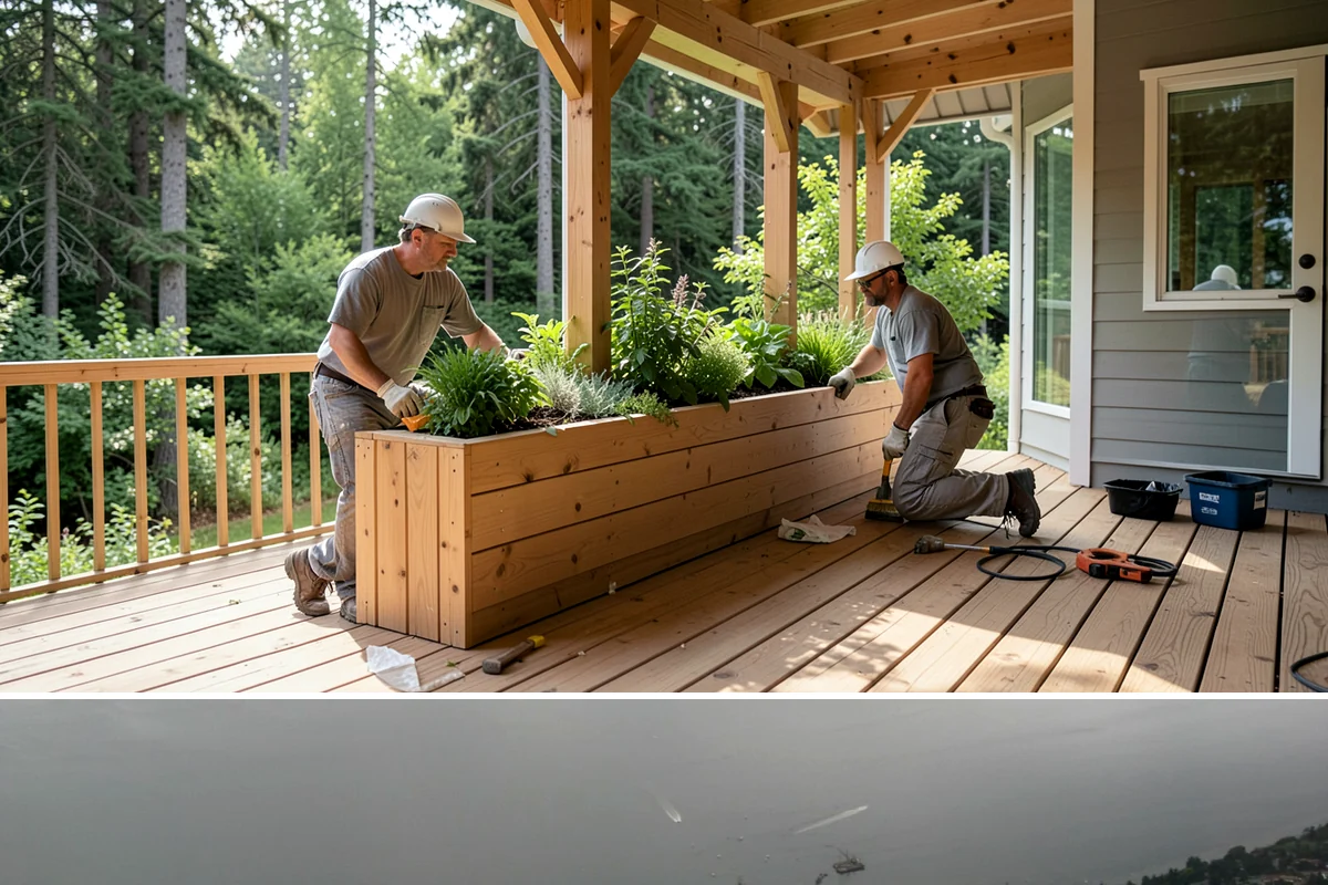 Butcher Block Countertop Installation in Des Moines, King County, WA - Butcher block is fabricated and installed indoors year-round, unbothered by the rainy PNW climate.