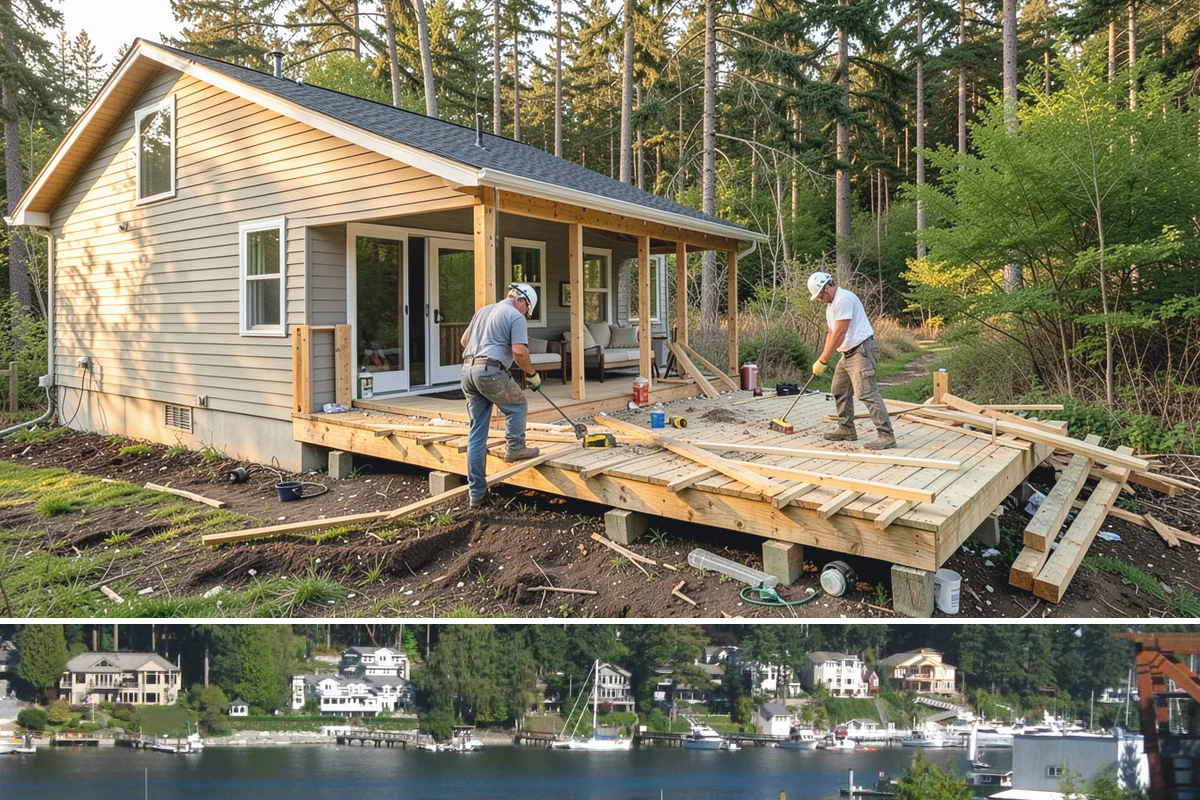 Butcher Block Countertop Installation in Gig Harbor, Pierce County, WA - Butcher block is fabricated and installed indoors year-round, unbothered by the rainy PNW climate.