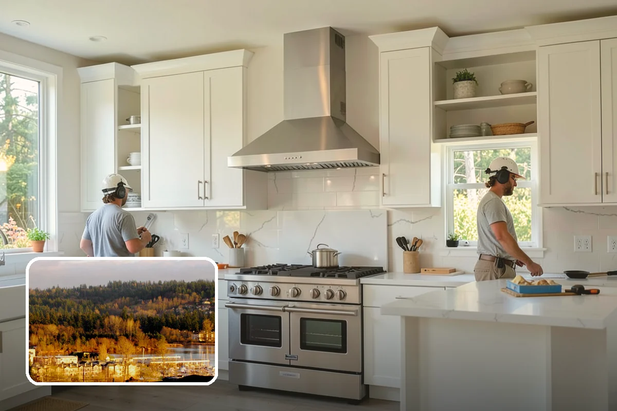 Butcher Block Countertop Installation in Kenmore, King County, WA - Warm, natural wood texture