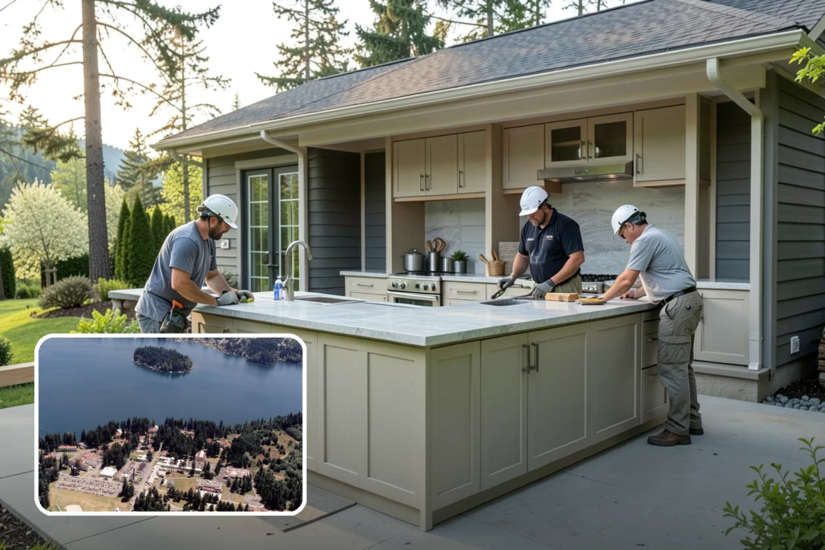 Butcher Block Countertop Installation in Lakewood, Pierce County, WA - Warm, natural wood texture