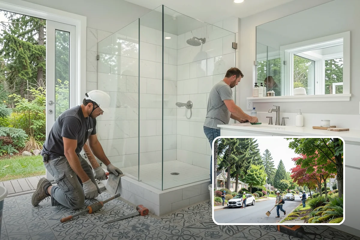 Butler Pantry Construction in Beaux Arts Village, King County, WA - A dedicated staging and serving zone