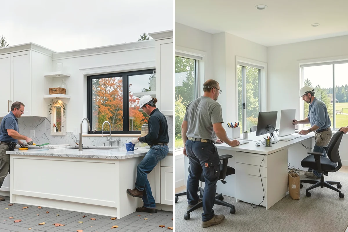 Butler Pantry Construction in Burien, King County, WA - Plan the space between kitchen and dining