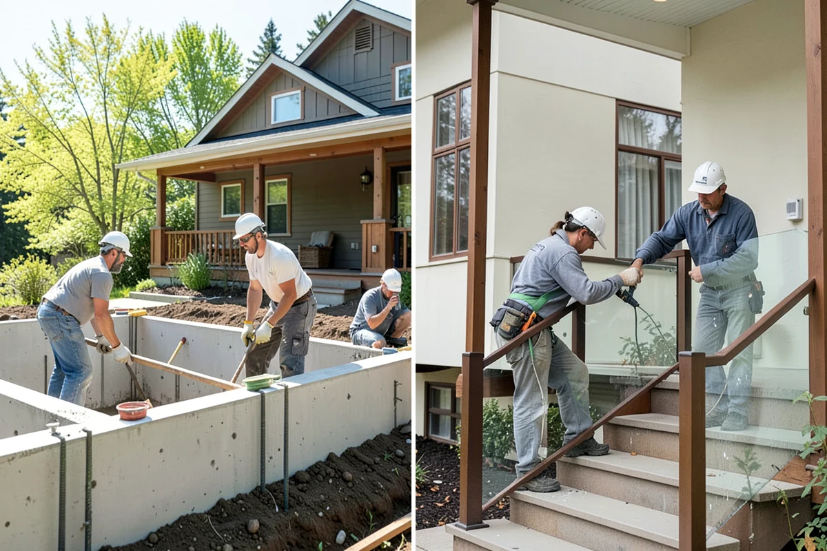 Butler Pantry Construction in Concrete, Skagit County, WA - Plan the space between kitchen and dining