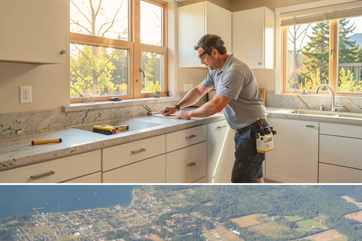 Butler Pantry Construction in Coupeville, Island County, WA - Construction involving utilities suits the drier months and pairs well with a larger remodel.