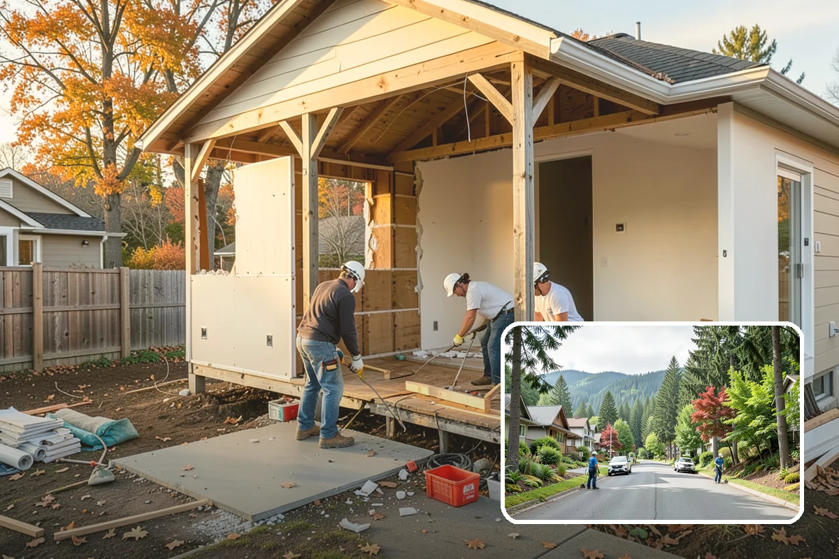 Butler Pantry Construction in Darrington, Snohomish County, WA - A dedicated staging and serving zone