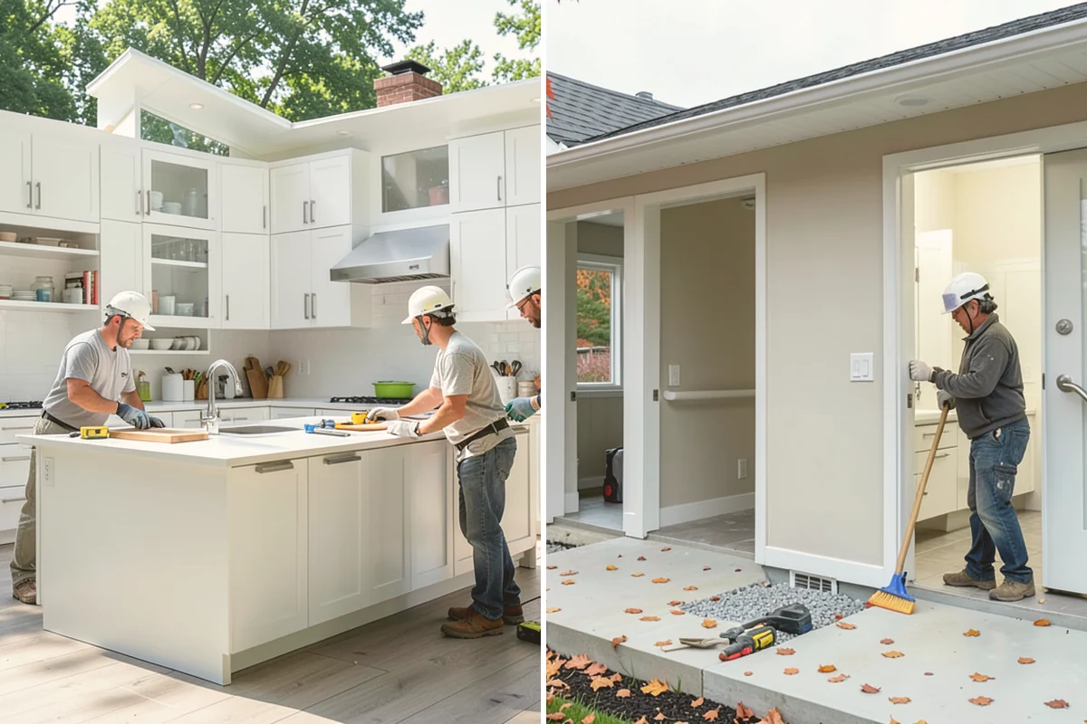 Butler Pantry Construction in Edmonds, Snohomish County, WA - Plan the space between kitchen and dining