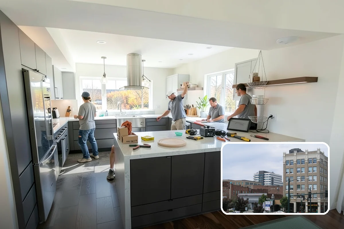 Butler Pantry Construction in Everett, Snohomish County, WA - A dedicated staging and serving zone