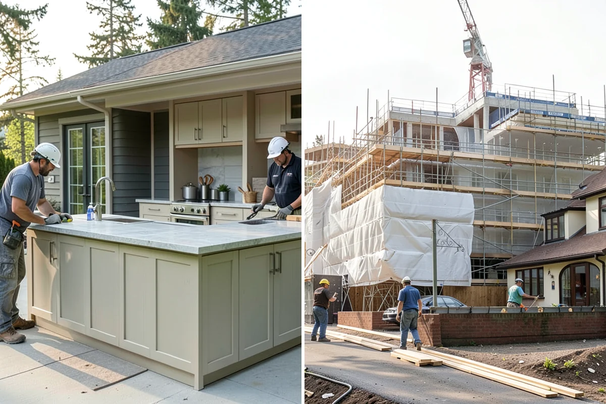Butler Pantry Construction in Hunts Point, King County, WA - Plan the space between kitchen and dining