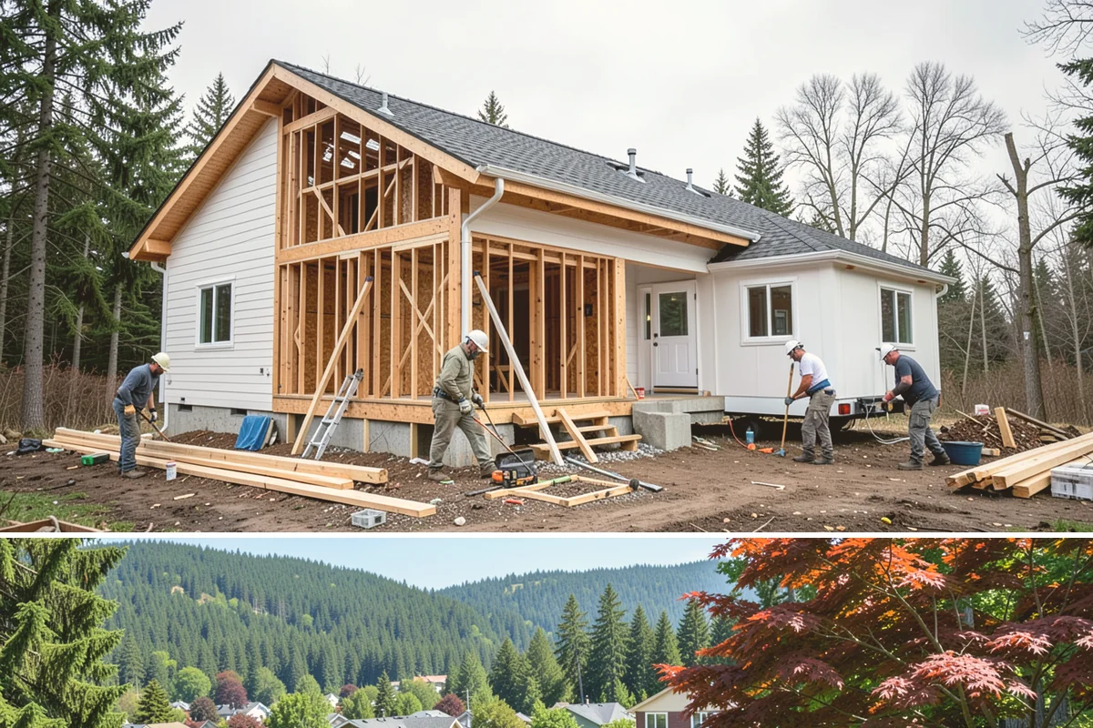 Butler Pantry Construction in Index, Snohomish County, WA - Construction involving utilities suits the drier months and pairs well with a larger remodel.