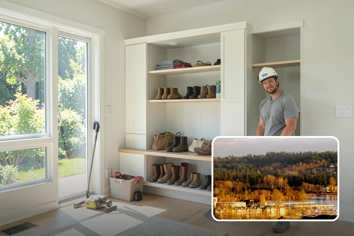 Butler Pantry Construction in Kenmore, King County, WA - A dedicated staging and serving zone