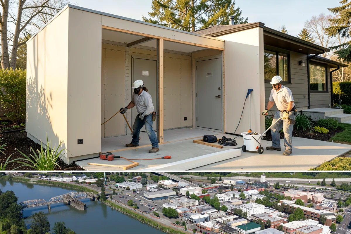 Butler Pantry Construction in Mount Vernon, Skagit County, WA - Construction involving utilities suits the drier months and pairs well with a larger remodel.