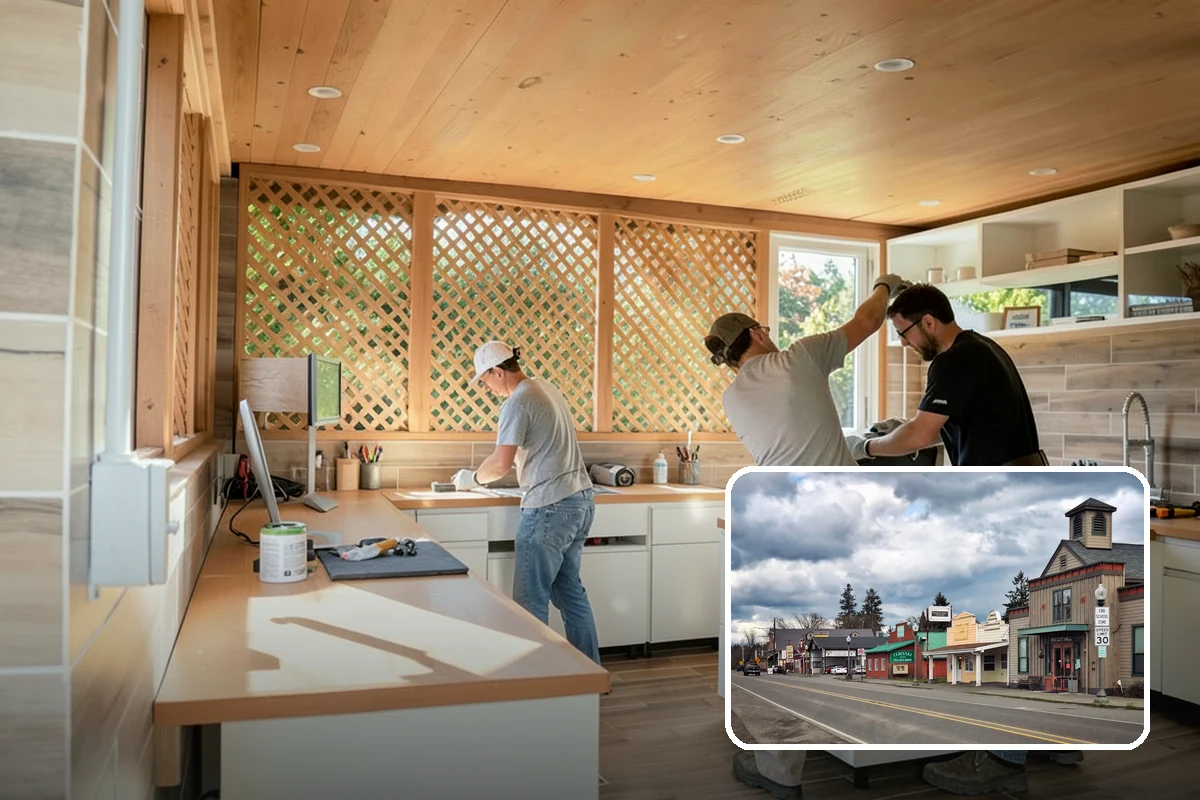 Butler Pantry Construction in Roy, Pierce County, WA - A dedicated staging and serving zone
