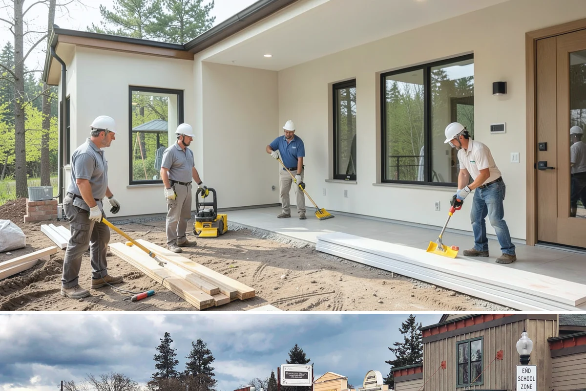 Butler Pantry Construction in Roy, Pierce County, WA - Construction involving utilities suits the drier months and pairs well with a larger remodel.