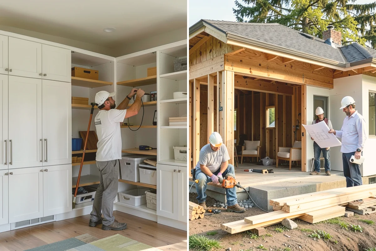 Butler Pantry Construction in Sammamish, King County, WA - Plan the space between kitchen and dining