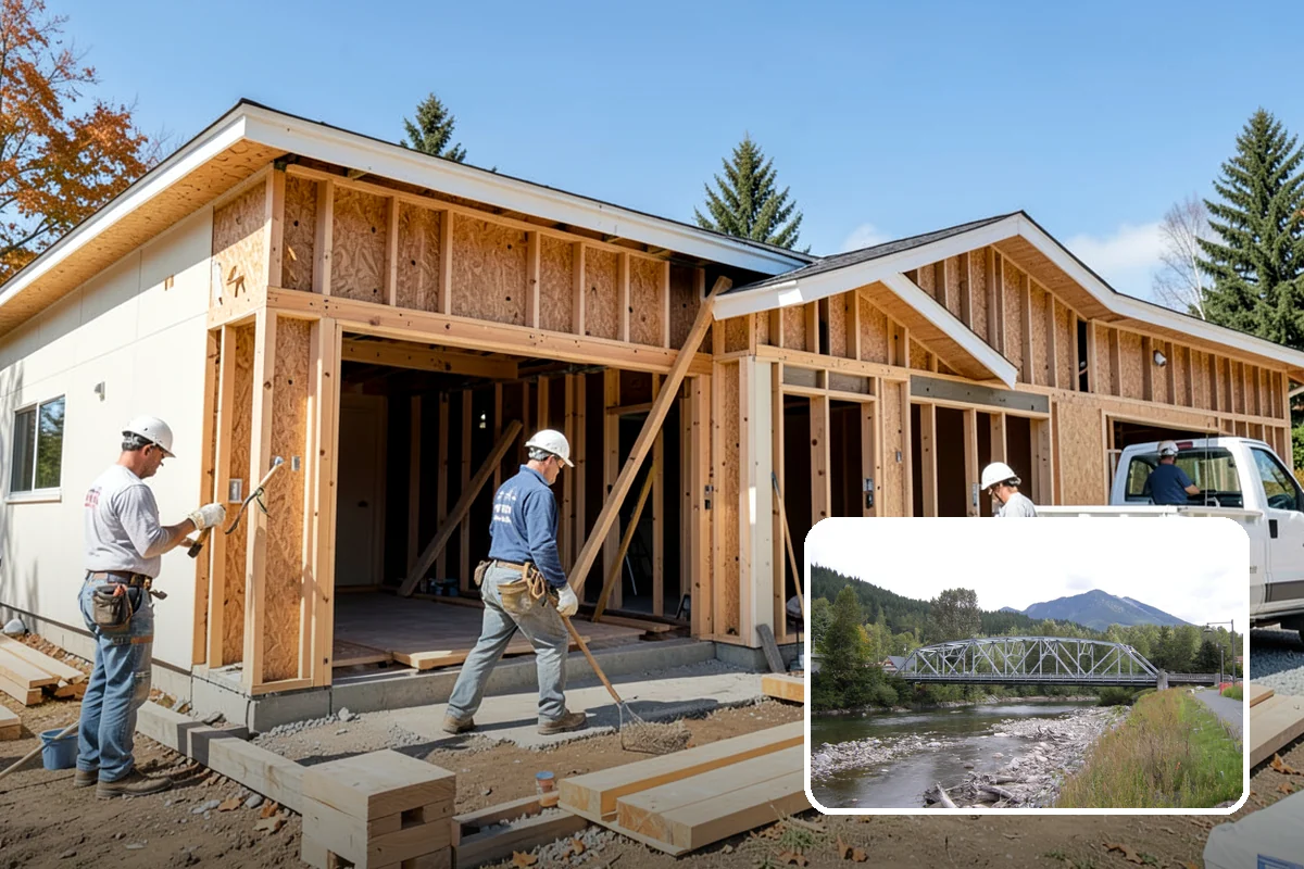 Butler Pantry Construction in Skykomish, King County, WA - A dedicated staging and serving zone