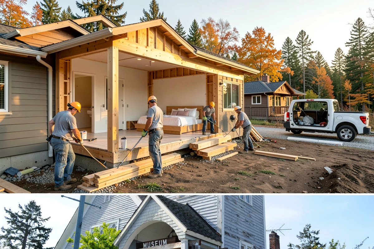 Butler Pantry Construction in Steilacoom, Pierce County, WA - Construction involving utilities suits the drier months and pairs well with a larger remodel.