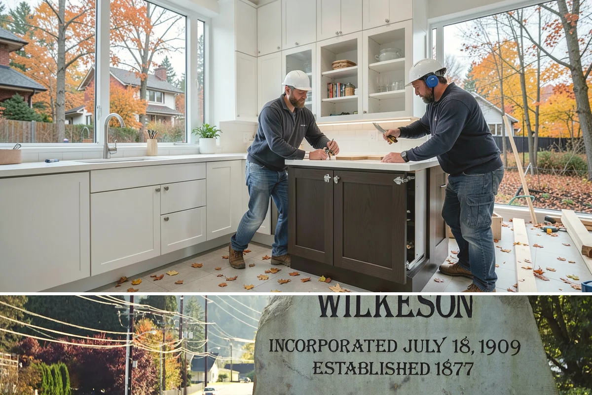 Butler Pantry Construction in Wilkeson, Pierce County, WA - Construction involving utilities suits the drier months and pairs well with a larger remodel.
