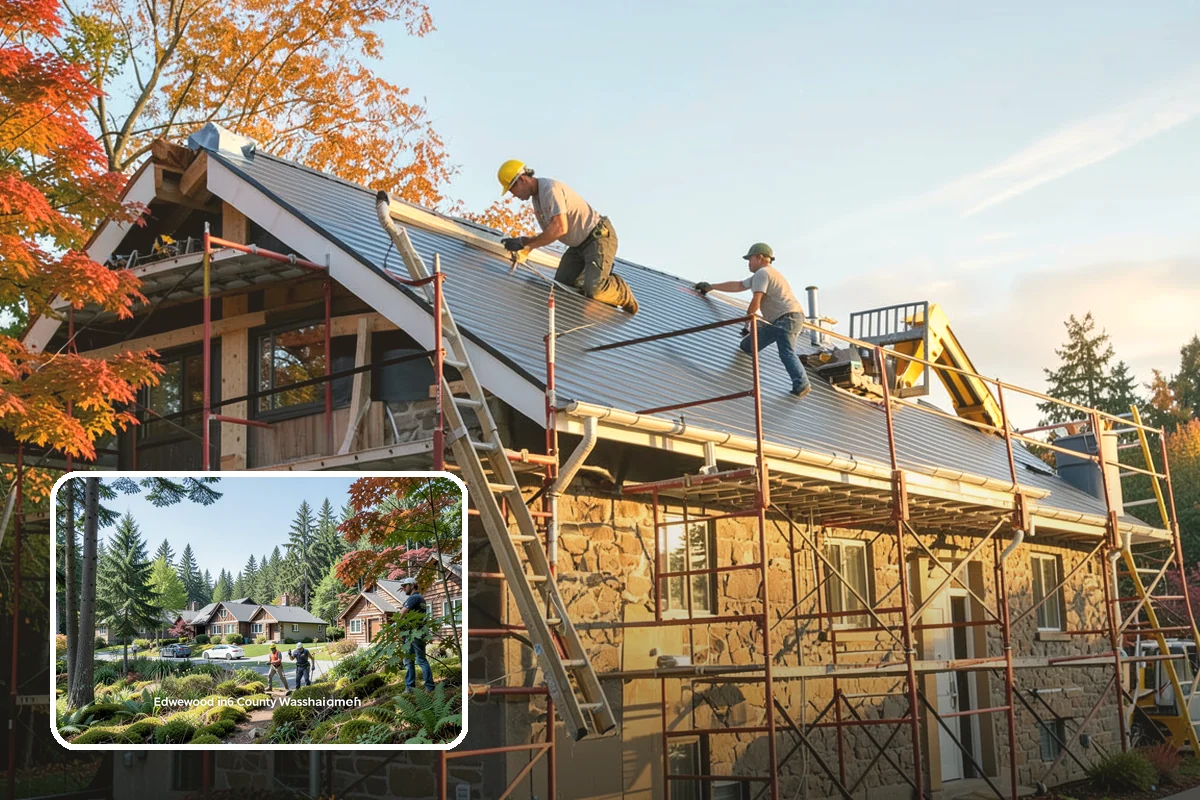 Cabana Construction in Edgewood, Pierce County, WA - Creates a shaded poolside retreat