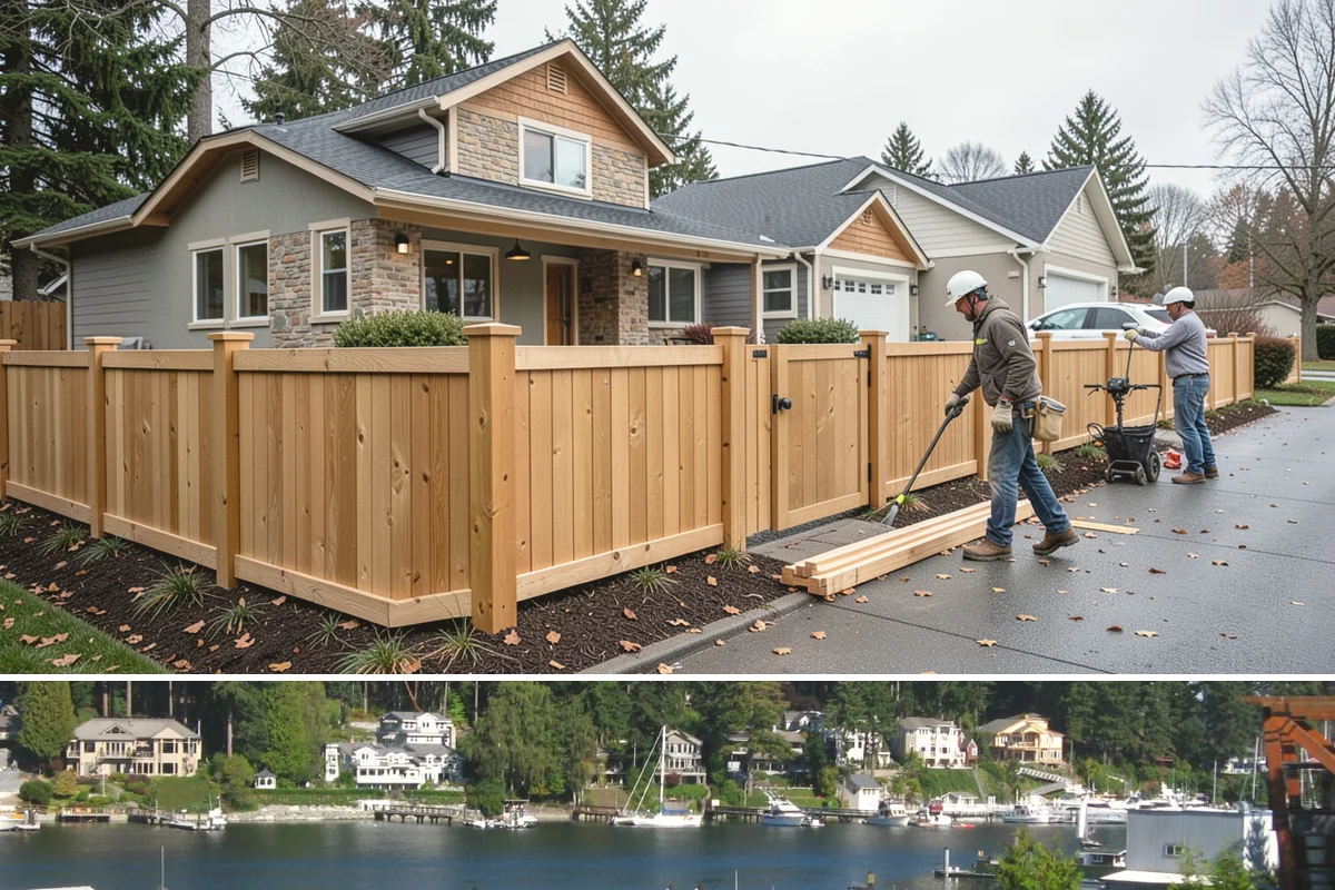 Cabana Construction in Gig Harbor, Pierce County, WA - Summer construction allows footings and finishes to set before the wet season.