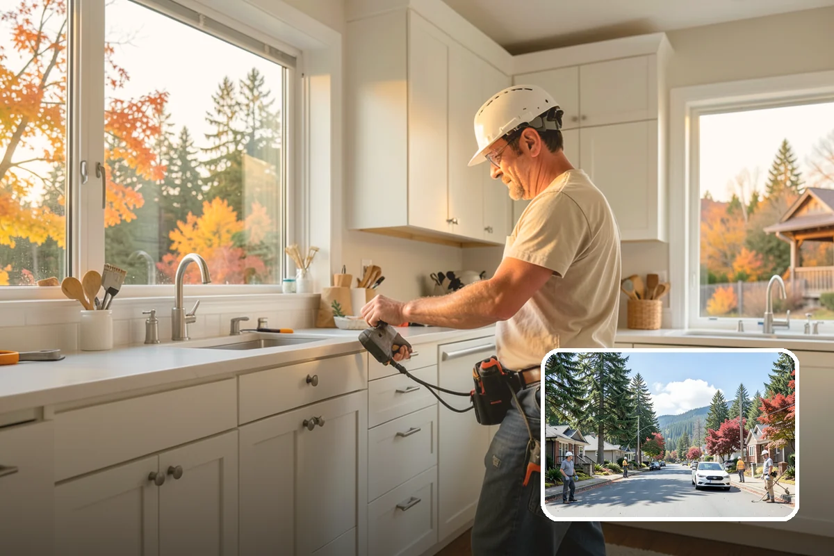 Cabana Construction in Hunts Point, King County, WA - Creates a shaded poolside retreat