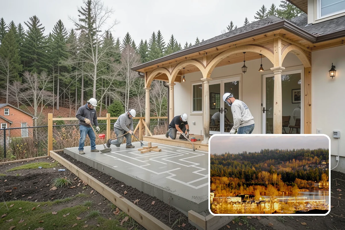 Cabana Construction in Kenmore, King County, WA - Creates a shaded poolside retreat