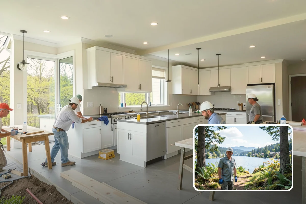 Cabana Construction in Milton, King County, WA - Creates a shaded poolside retreat