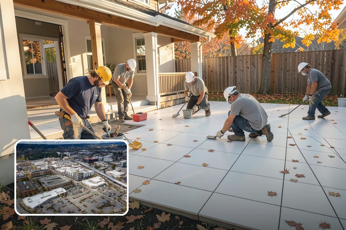 Cabana Construction in Redmond, King County, WA - Creates a shaded poolside retreat