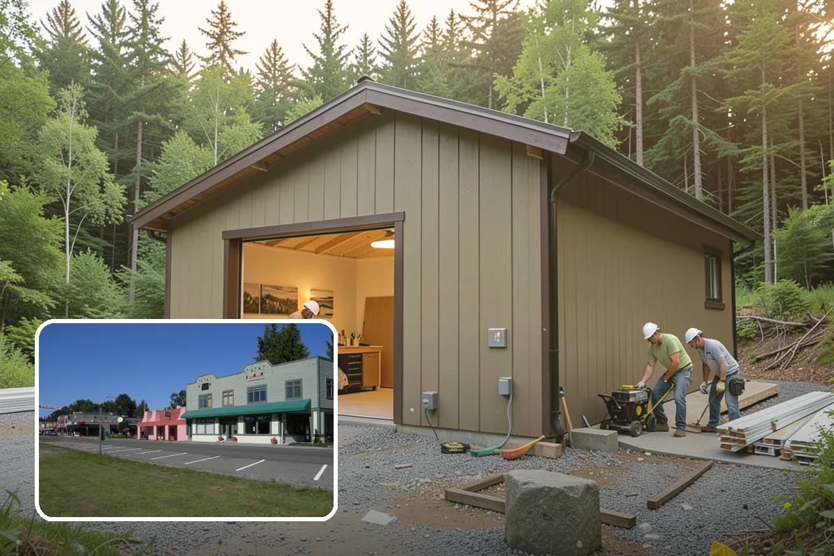 Cabana Construction in Snoqualmie, King County, WA - Creates a shaded poolside retreat