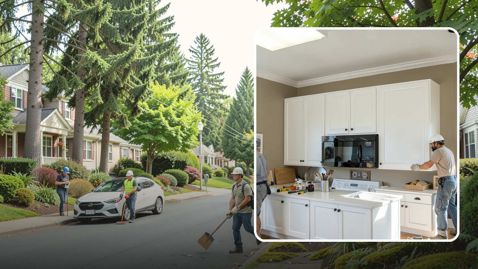 Cabinet Crown Molding in Beaux Arts Village, King County, WA - Adding crown molding to the tops of your cabinets to bridge the gap to the ceiling with a custom, finished look.